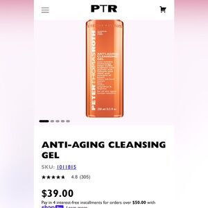 NIB Peter Thomas Roth Anti-aging cleansing gel sealed $39 8.5 oz Ulta